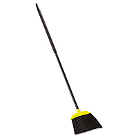 Rubbermaid Commercial Jumbo Smooth Sweep Angled Broom, 46" Handle, Black/Yellow, 6/Carton (RCP638906BLACT)