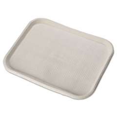 Chinet Savaday Molded Fiber Food Trays, 1-Compartment, 14 x 18, White, 100/Carton (20804CT)