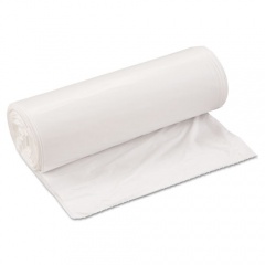 Inteplast Group Low-Density Commercial Can Liners, 33 gal, 0.8 mil, 33" x 39", White, 25 Bags/Roll, 6 Rolls/Carton (SL3339XHW)
