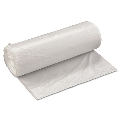 Inteplast Group High-Density Commercial Can Liner Value Pack, 60 gal, 19 mic, 38" x 58", Clear, Interleaved Roll, 25 Bags/Roll, 6 Rolls/CT (IBSVALH3860N22)