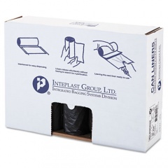 Inteplast Group Low-Density Commercial Can Liners, 60 gal, 1.4 mil, 38" x 58", Black, 20 Bags/Roll, 5 Rolls/Carton (SLW3858SHK)