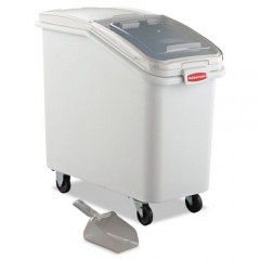 Rubbermaid Commercial ProSave Mobile Ingredient Bin, 26.18 gal, 15.5 x 29.5 x 28, White, Plastic (360288WHI)