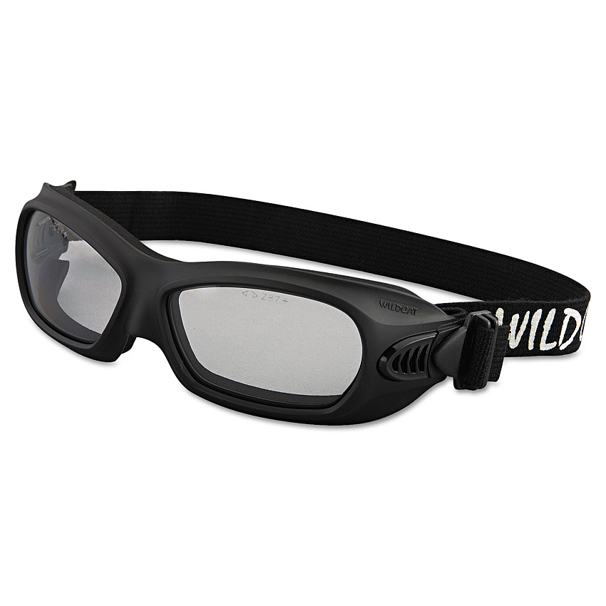 KleenGuard V80 WildCat Safety Goggles, Black Frame, Clear Lens (KCC20525)