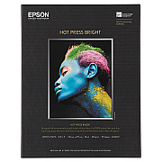 Epson Hot Press Bright Fine Art Paper, 17 mil, 8.5 x 11, Smooth Matte White, 25/Pack (EPSS042327)