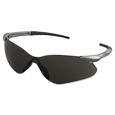 KleenGuard Nemesis VL Safety Glasses, Gunmetal Frame, Smoke Uncoated Lens (KCC25704)