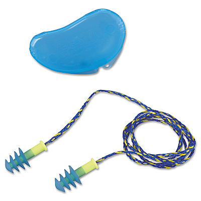 Howard Leight by Honeywell FUS30 HP Fusion Multiple-Use Earplugs, Reg, 27NRR, Corded, BE/WE, 100 Pairs