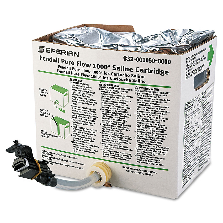 Honeywell Fendall Saline Cartridge Refill Set for Pure Flow 1000, 3.5 gal, 2/Set, 1 Set/Carton (FND320010500000)