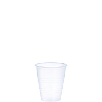 Dart High-Impact Polystyrene Cold Cups, 5 oz, Translucent, 100 Cups/Sleeve, 25 Sleeves/Carton (DCCY5CT)