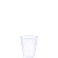 Dart High-Impact Polystyrene Cold Cups, 5 oz, Translucent, 100 Cups/Sleeve, 25 Sleeves/Carton (DCCY5CT)