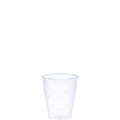 Dart High-Impact Polystyrene Cold Cups, 5 oz, Translucent, 100 Cups/Sleeve, 25 Sleeves/Carton (DCCY5CT)