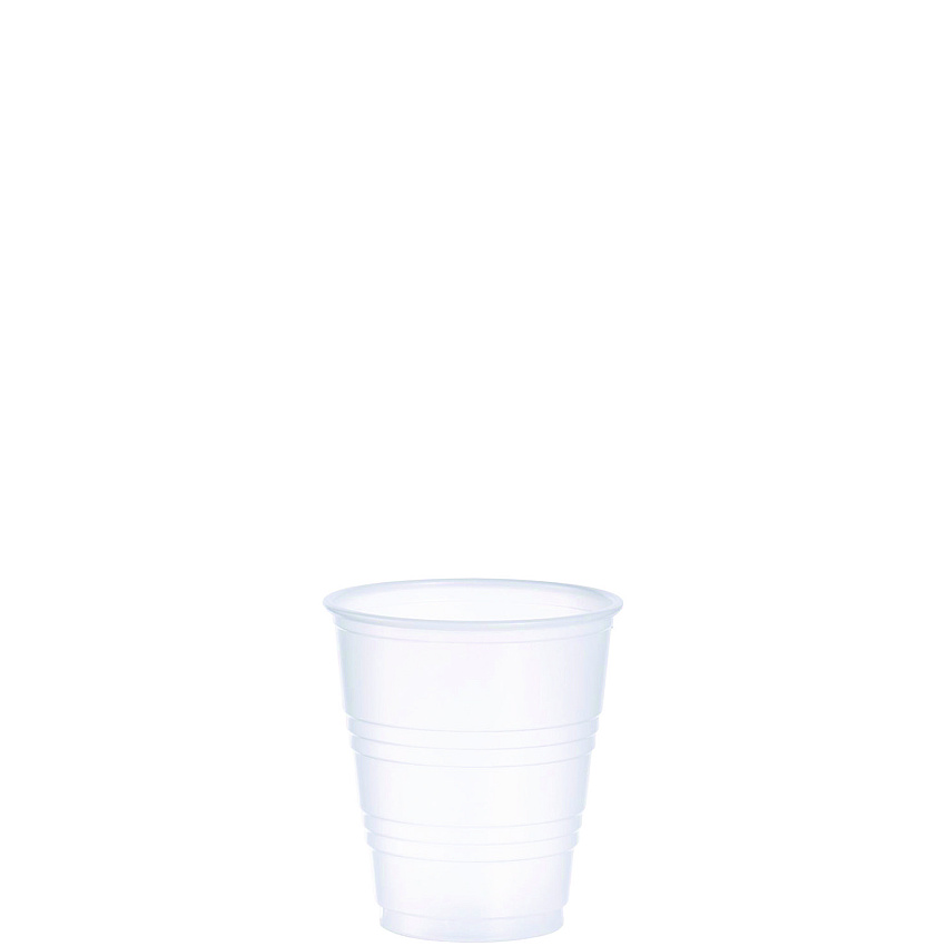 Dart High-Impact Polystyrene Cold Cups, 5 oz, Translucent, 100 Cups/Sleeve, 25 Sleeves/Carton (DCCY5CT)