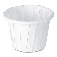 Solo Paper Portion Cups, ProPlanet Seal, 0.75 oz, White, 250/Bag, 20 Bags/Carton (SCC075)