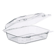 Dart StayLock Clear Hinged Lid Containers, 6 x 7 x 2.1, Clear, Plastic, 125/Packs, 2 Packs/Carton (DCCC26UT1)