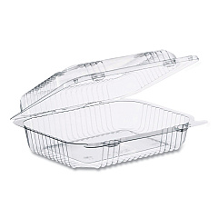 Dart StayLock Clear Hinged Lid Containers, 6 x 7 x 2.1, Clear, Plastic, 125/Packs, 2 Packs/Carton (DCCC26UT1)