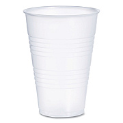 Dart High-Impact Polystyrene Cold Cups, 14 oz, Translucent, 50 Cups/Sleeve. 20 Sleeves/Carton (DCCY14)
