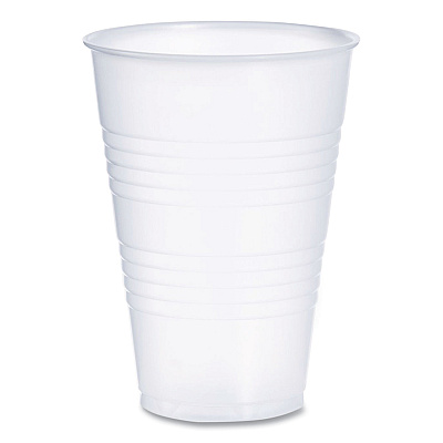 Dart High-Impact Polystyrene Cold Cups, 14 oz, Translucent, 50 Cups/Sleeve. 20 Sleeves/Carton (DCCY14)