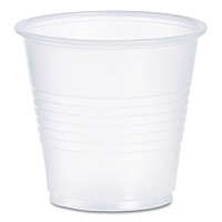 Dart High-Impact Polystyrene Cold Cups, 3.5 oz, Translucent, 100 Cups/Sleeve, 25 Sleeves/Carton (DCCY35)