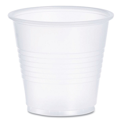 Dart High-Impact Polystyrene Cold Cups, 3.5 oz, Translucent, 100 Cups/Sleeve, 25 Sleeves/Carton (DCCY35)