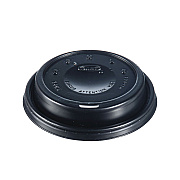 Solo Cappuccino Dome Sipper Lids, Fits 12 oz to 24 oz Cups, Black, 100/Pack, 10 Packs/Carton (DCC16ELBLK)