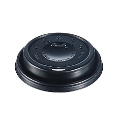 Solo Cappuccino Dome Sipper Lids, Fits 12 oz to 24 oz Cups, Black, 100/Pack, 10 Packs/Carton (DCC16ELBLK)