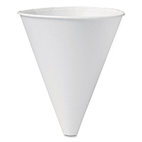 Solo Bare Eco-Forward Treated Paper Funnel Cups, ProPlanet Seal, 10 oz, White, 250/Bag, 4 Bags/Carton (SCC10BFC)