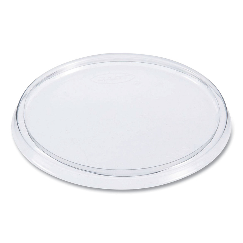 Solo Non-Vented Cup Lids. Fits 10 oz to 14 oz Foam Cups, 6 oz to 8 oz Food Containers, 6 oz Bowls; Clear, 1,000/Carton (DCC12CLR)