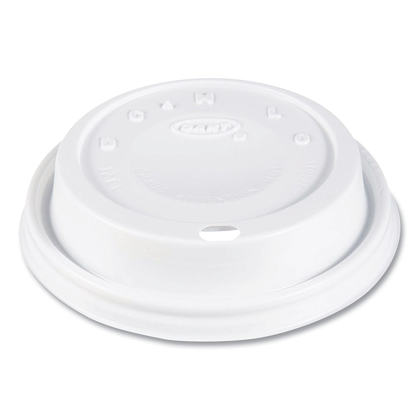 Solo Cappuccino Dome Sipper Lids, Fits 12 oz, White, 1,000/Carton (DCC12EL)