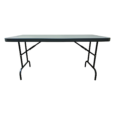 AbilityOne 7110017110901, SKILCRAFT Blow Molded Folding Tables, Rectangular, 60w x 30d x 29h, Charcoal Gray