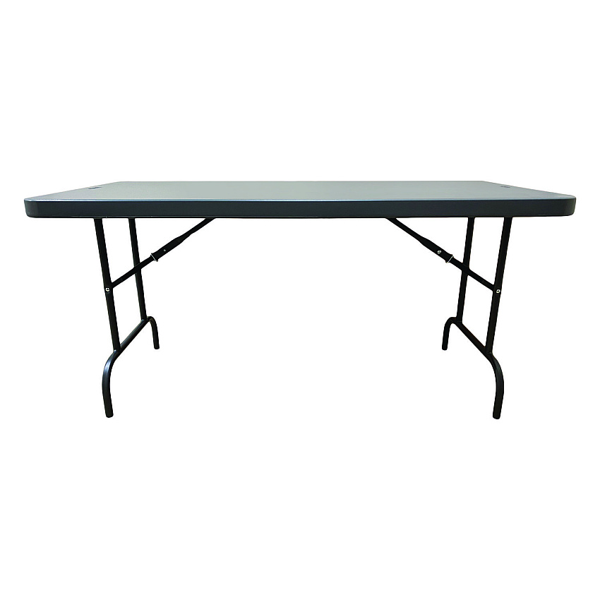 AbilityOne 7110017110901, SKILCRAFT Blow Molded Folding Tables, Rectangular, 60w x 30d x 29h, Charcoal Gray