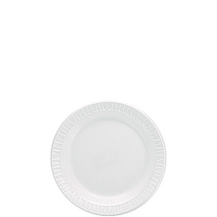 Dart Mediumweight Foam Dinnerware, Plate, 6" dia, White, 125/Pack (DCC6PWQRPK)