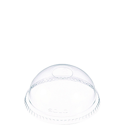Solo Dome-Top Cold Cup Lids, Fits 16 oz, Clear, 1,000/Carton (DCCDLR662)