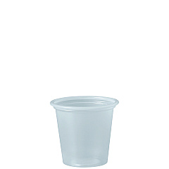 Dart Polystyrene Portion Cups, 1.25 oz, Translucent, 2,500/Carton (DCCP125N)