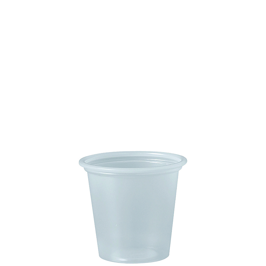 Dart Polystyrene Portion Cups, 1.25 oz, Translucent, 2,500/Carton (DCCP125N)
