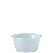 Dart Polystyrene Portion Cups, 2 oz, Translucent, 250/Bag, 10 Bags/Carton (DCCP200N)