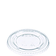 Dart Portion/Souffle Cup Lids, Fits 3.25 oz to 9 oz Cups, Clear, 125/Pack, 20 Packs/Carton (DCCPL4N)