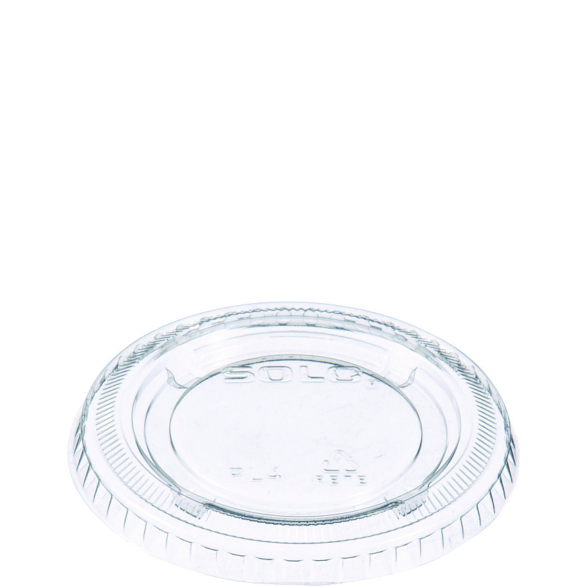 Dart Portion/Souffle Cup Lids, Fits 3.25 oz to 9 oz Cups, Clear, 125/Pack, 20 Packs/Carton (DCCPL4N)