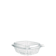 Dart ClearPac SafeSeal Tamper-Resistant/Evident Containers, Domed Lid, 8 oz, 4.9 x 1.9 x 5.5, Clear, Plastic, 100/Bag, 2 Bags/CT (DCCCH8DED)