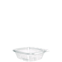 Dart ClearPac SafeSeal Tamper-Resistant/Evident Containers, Flat Lid, 8 oz, 4.9 x 1.4 x 5.5, Clear, Plastic, 100/Bag, 2 Bags/CT (DCCCH8DEF)