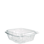 Dart ClearPac SafeSeal Tamper-Resistant/Evident Containers, Domed Lid, 24 oz, 6.4 x 2.3 x 7.1, Clear, Plastic, 100/Bag, 2 Bags/CT (DCCCH24DED)