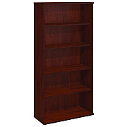 Bush Series C Collection Bookcase, Five-Shelf, 35.63w x 15.38d x 72.78h, Hansen Cherry (BSHWC24414)