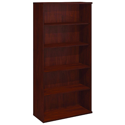 Bush Series C Collection Bookcase, Five-Shelf, 35.63w x 15.38d x 72.78h, Hansen Cherry (BSHWC24414)