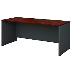 Bush Series C Collection Desk Shell, 71.13" x 29.38" x 29.88", Hansen Cherry/Graphite Gray (BSHWC24436)