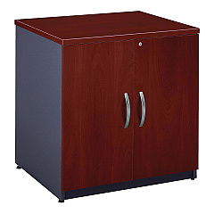Bush Series C Collection 30W Storage Cabinet, Graphite Gray/Hansen Cherry (BSHWC24496A)