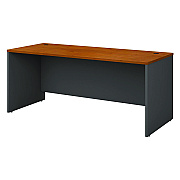 Bush Series C Collection Desk Shell, 71.13" x 29.38" x 29.88", Natural Cherry/Graphite Gray (BSHWC72436)