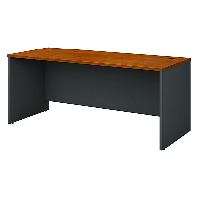 Bush Series C Collection Desk Shell, 71.13" x 29.38" x 29.88", Natural Cherry/Graphite Gray (BSHWC72436)