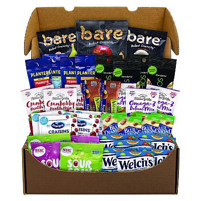 Snack Box Pros Fruits and Nuts Snack Box, 37 Assorted Snacks/Box (GRR70000155)