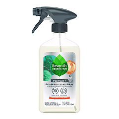 Seventh Generation Foaming Dish Spray, Mandarin Orange Scent, 16 oz Bottle (SEV45169EA)