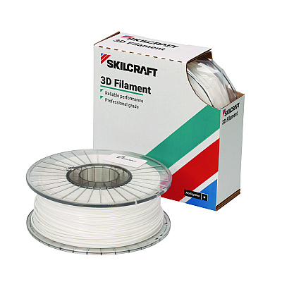 AbilityOne 7045017057353, SKILCRAFT 3D Printer Acrylonitrile Butadiene Styrene Filament, 1 kg Spool, 2.85 mm, White