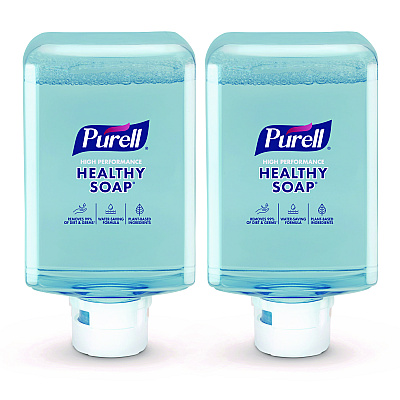 PURELL HEALTHY SOAP with CLEAN RELEASE Technology Refill, For ES10 Dispensers, Mandarin Grapefruit Scent, 1,200 mL, 2/Carton (837102CT)