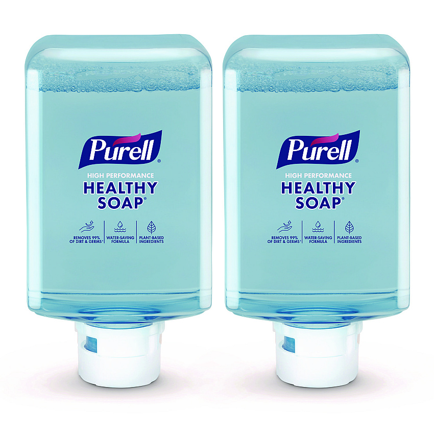 PURELL HEALTHY SOAP with CLEAN RELEASE Technology Refill, For ES10 Dispensers, Mandarin Grapefruit Scent, 1,200 mL, 2/Carton (837102CT)